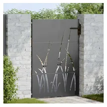 vidaXL Gartentor 85 x 125 cm Schwarz/Stahl