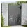 vidaXL Gartentor 85 x 125 cm Schwarz/Stahl