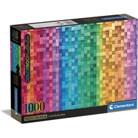 CLEMENTONI 39782 ColorBoom Collection – Pixel – 1000 Teile Erwachsene, Farben, Puzzle Gradient, hergestellt in Italien, Mehrfarbig