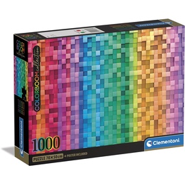 CLEMENTONI 39782 ColorBoom Collection – Pixel – 1000 Teile Erwachsene, Farben, Puzzle Gradient, hergestellt in Italien, Mehrfarbig