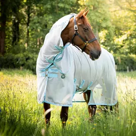 Horseware Insekten-/Sommerdecke 130 cm Blau/Silber/Türkis