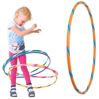 Hoopomania Hula-Hoop-Reifen Bunter Kinder Hula Hoop für kleine Profis, Ø80cm, Orange-Blau blau|orange Ø 80 cm