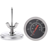 Thermometer, Edelstahl-Ofenthermometer BBQ Smoker Grill Temperaturanzeige 50~350 °C, 100 bis 700 °F