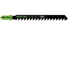 Festool HM 75/4,5/1 Building Materials Abrasive Materials Stichsägeblatt 75 mm 1 Stk. ( 204343 ) gips- und zementgebundene Span- und Faserplatten