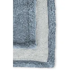 biberna Tagesdecke Sherpa 150 x 200 cm Taubenblau