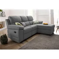 Atlantic Home Collection ATLANTIC HOME COLLECTION, Ecksofa mit Relaxfunktion grau