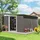 Outsunny Gerätehaus Stah 2,8 x 3,4 m Grau