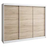 A&J MöbelLand Schiebetürenschrank MERI 200 x 215 x 59,5 cm Braun
