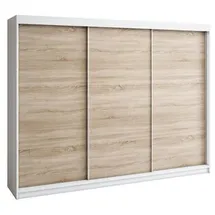 A&J MöbelLand Schiebetürenschrank MERI 200 x 215 x 59,5 cm Braun