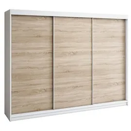 A&J MöbelLand Schiebetürenschrank MERI 200 x 215 x 59,5 cm Braun