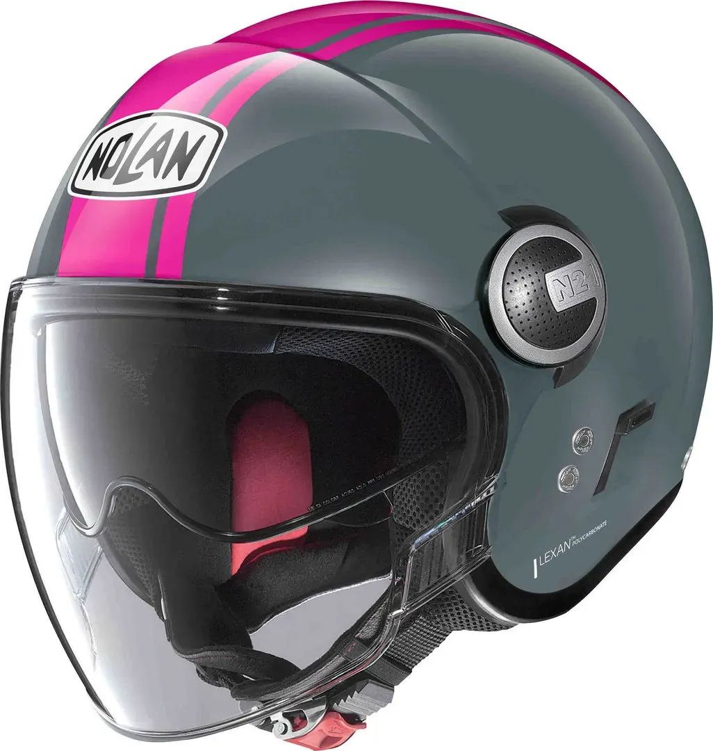 Nolan N21 Visor 06 Dolce Vita Jet Helm, grijs-pink, M Voorman