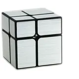 YJ MIRROR CUBE 2x2 - silber Zauberwürfel Speedcube Magic Cube Magischer Würfel
