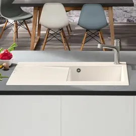 Villeroy & Boch Subway Style 50 rechts crema + Handbetätigung + Lochbohrung 4