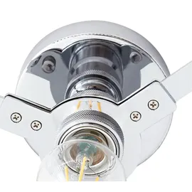 LUCANDE Meritt 1 x 15 W LED transparent/chrom