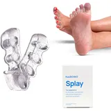 NABOSO Splay Gel Toe Separators Clear (Version 1.0) – Zehenspreizer Hallux Valgus Zehenspreizer, Zehenschutz & Zehentrenner Damen, Comfortable Gel Toe Spacers for Daily Foot Alignment