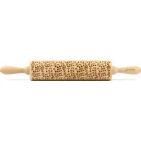 Folkroll Teigroller FOLKROLL "3D-Motiv-Teigrolle", braun, L:43cm, Buchenholz, Teigroller, Musik