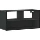 vidaXL TV-Schrank Schwarz 80x31x39,5 cm Holzwerkstoff und Metall