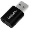 LogiLink USB 2.0 zu (USB 2.0), Soundkarte, Schwarz