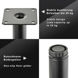 SOTech Möbelfuß LIMA 80 mm Ø 25 mm