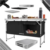 24move Campingküche PRAIA faltbar, Outdoorküche mit Arbeitsplatte und Staufächern inkl. Tragetasche,