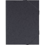 Brunnen 104708390 Sammelmappe (A3, Karton, mit Gummizug) schwarz