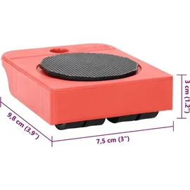 vidaXL Möbelrollen 8 Stück 9,8 x 7,5 x 3 cm