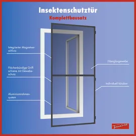 Trendline Insektenschutz-Tür 100 x 210 cm Schwarz