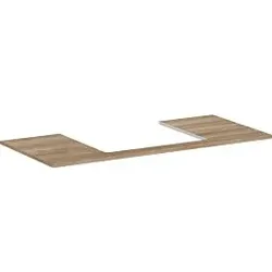 hansgrohe Xelu Q Konsole 54111230 1180 x 550 mm, Ausschnitt 600 x 480 mm, Eiche Natur