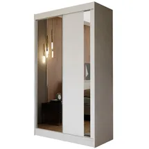 masseno Schwebetürenschrank Grazia 120 x 216 x 61 cm Weiß