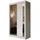 masseno Schwebetürenschrank Grazia 120 x 216 x 61 cm Weiß