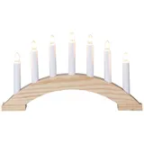 StarTrading Lichterbogen 7flammig Glühbirnen Holz L: 39cm, natur