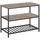 VASAGLE Küchenregal 3-stufig 60 x 120 x 90 cm Schwarz