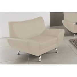 Home Affaire Sessel HOME AFFAIRE "Saltare elegant und komfortabel, toller Designfuß", beige (creme), B:112cm H:83cm T:82cm, Luxus-Microfaser ALCAZAR (100% Polyester);Feinstruktur (100% Polyester);Kunstleder SOFTLUX, Sessel, Sessel