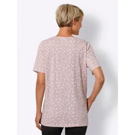 Classic Basics Longshirt Damen Geblümt Rosa 48