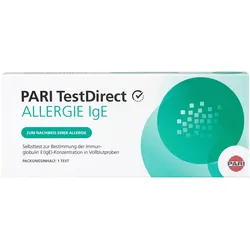 PARI TestDirect Allergie IgE Selbsttest Blut