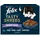 FELIX Tasty Shreds Katzenfutter nass in Sauce Geschmacksvielfalt Sorten-Mix 6 x 10 x 80 g
