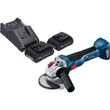 Bosch GWS 18V-10 inkl. 2 x 4,0 Ah + Ladegerät