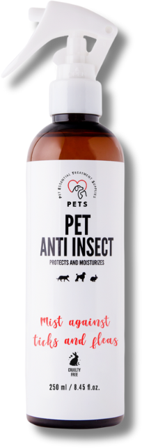 PETS ANTI INSECT - wirksamer Schutz gegen Zecken, Flöhe und andere Insekten 250ml (Rabatt für Stammkunden 3%)