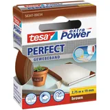 Tesa Gewebeband extra Power Perfect 2,75 m x 19 mm braun