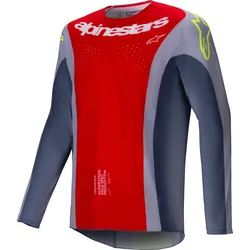 Alpinestars Techstar Melt, Trikot - Rot/Grau/Dunkelgrau - XXL