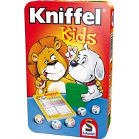 Schmidt Spiele 51245 Kniffel Kids Metalldose Tierwürfel 2-6 Spieler Ab 5 Jahren