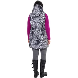 Ulla Popken Weste schwarz | weiß L-XL