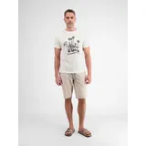 LERROS T-Shirt »LERROS Herren T-Shirt, manuell designter Frontprint«, weiß