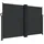 vidaXL Seitenmarkise Ausziehbar 160 x 600 cm Schwarz Polyester
