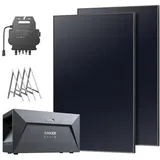 Anker SOLIX Balkonkraftwerk mit Speicher 890W IBC Modul PV, 1600 Wh und Balkonhalterungen - 0% MwSt.*