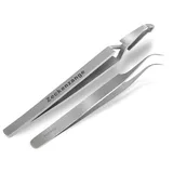 InstrumenteNrw Profi Zeckenzangen Zeckenpinzette Hunde Katze Zeckenentferner-Set 2-Teilig