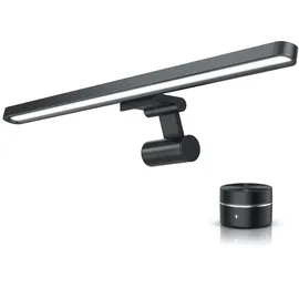 CSL LED Monitorlampe, Bildschirmlampe mit Fernbedienung, Schreibtischlampe, Screenbar, 8W, Monitor Lampe, mehrere Helligkeitsstufen, 3 Lichtfarben