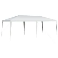 Costway 6x3m Gartenpavillon Partyzelt, Gartenzelt für Partys, Hochzeit &