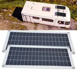 Notlade-solarset Mit 2 X 10w Monokristallinen Silizium-photovoltaikmodulen Für Wohnmobile Und Autos