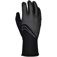 Nike 360 Sphere Running Gloves Damen Handschuhe aus Polyester Elasthan und Baumwolle in der Farbe Black-Black-Silver XS,